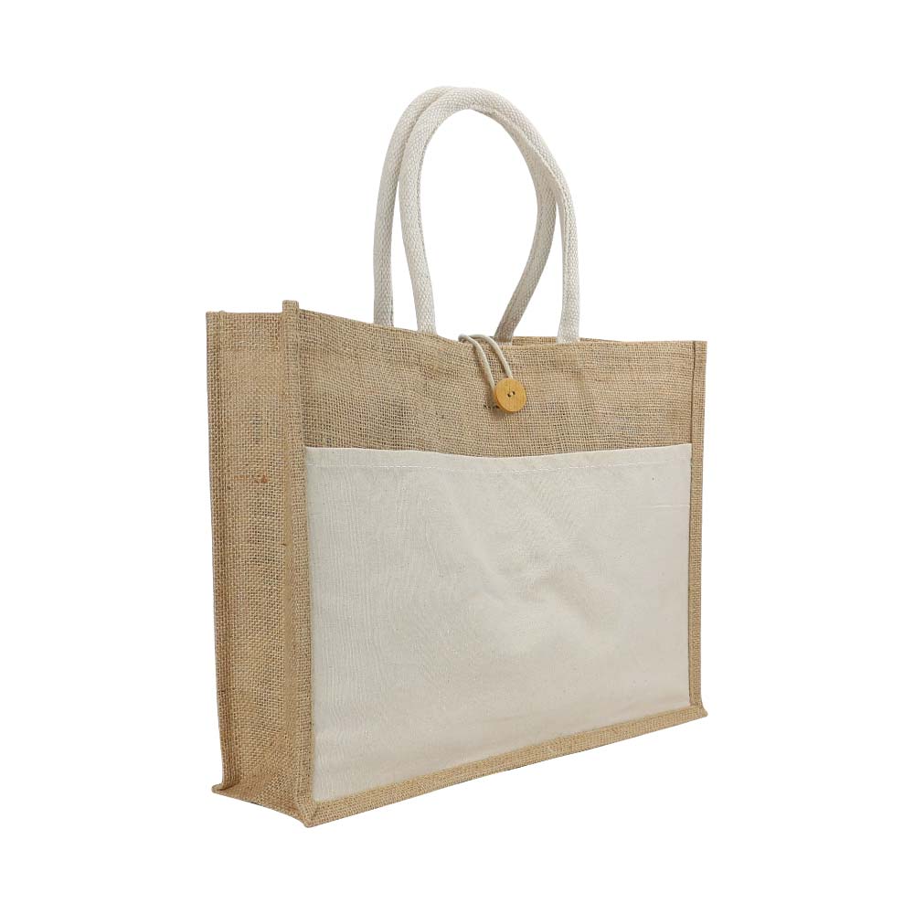 Initial Plus Name Jute Bag